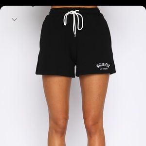 White fox boutique lounge shorts